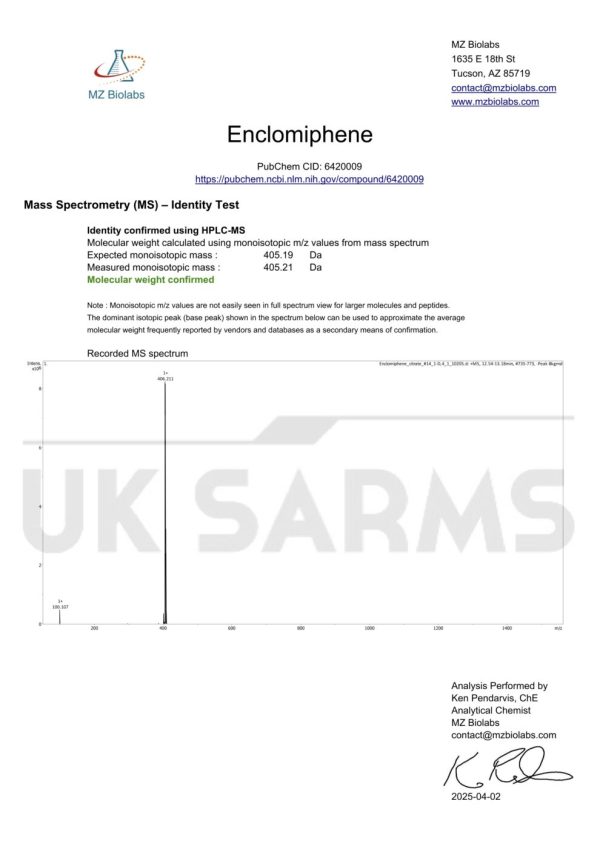 Enclomiphene Citrate